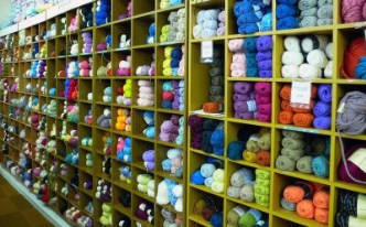 McAree Brothers Shelves - Scotland Knitting Tours