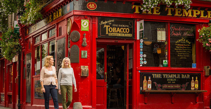 Temple Bar Dublin Sightseeing - Northwest Ireland Knitting Retreat