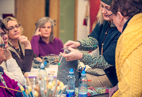 Knitting Instructor Edel MacBride Workshop - Donegal Northwest Ireland Knitting Retreat