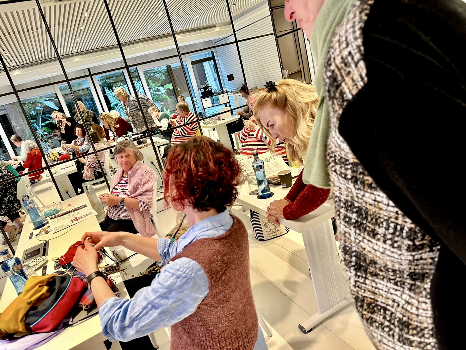 Knitting tour Carol Feller knitting class Spain