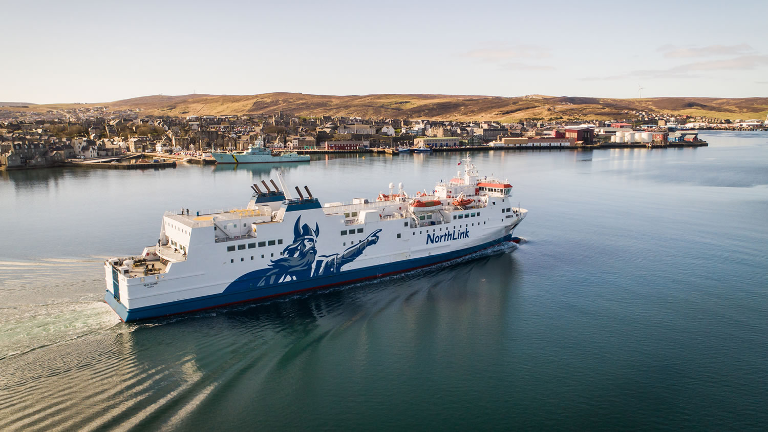 Ferry on the sea