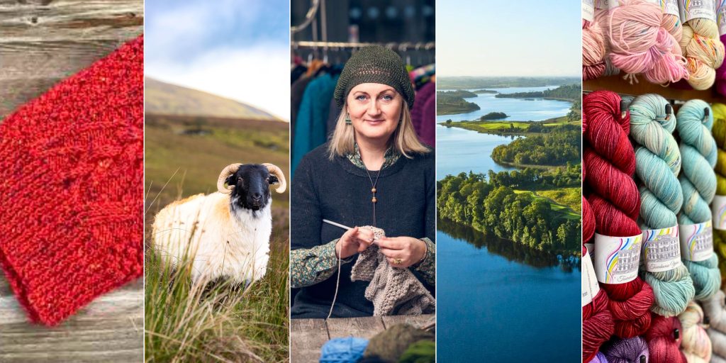Sheep, knitting and scenery