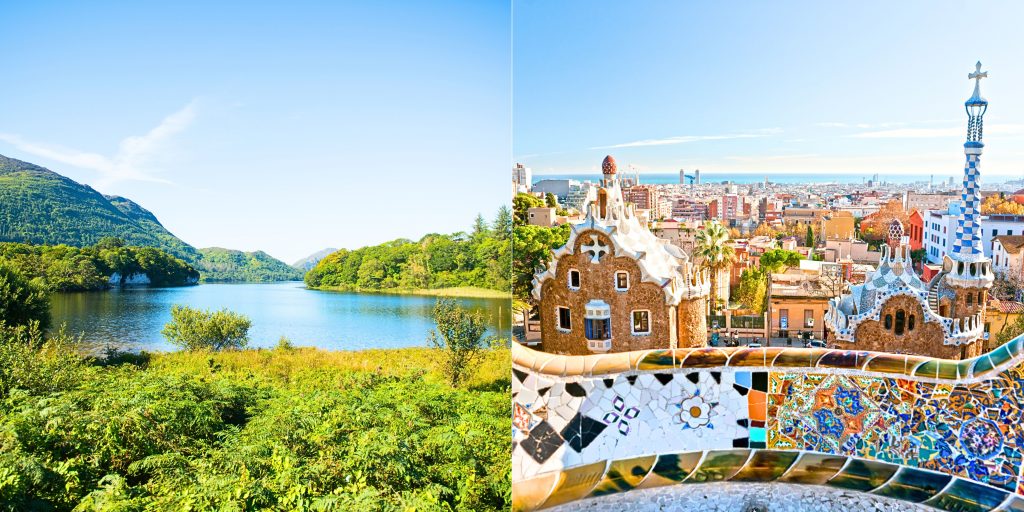 Split image of locations 