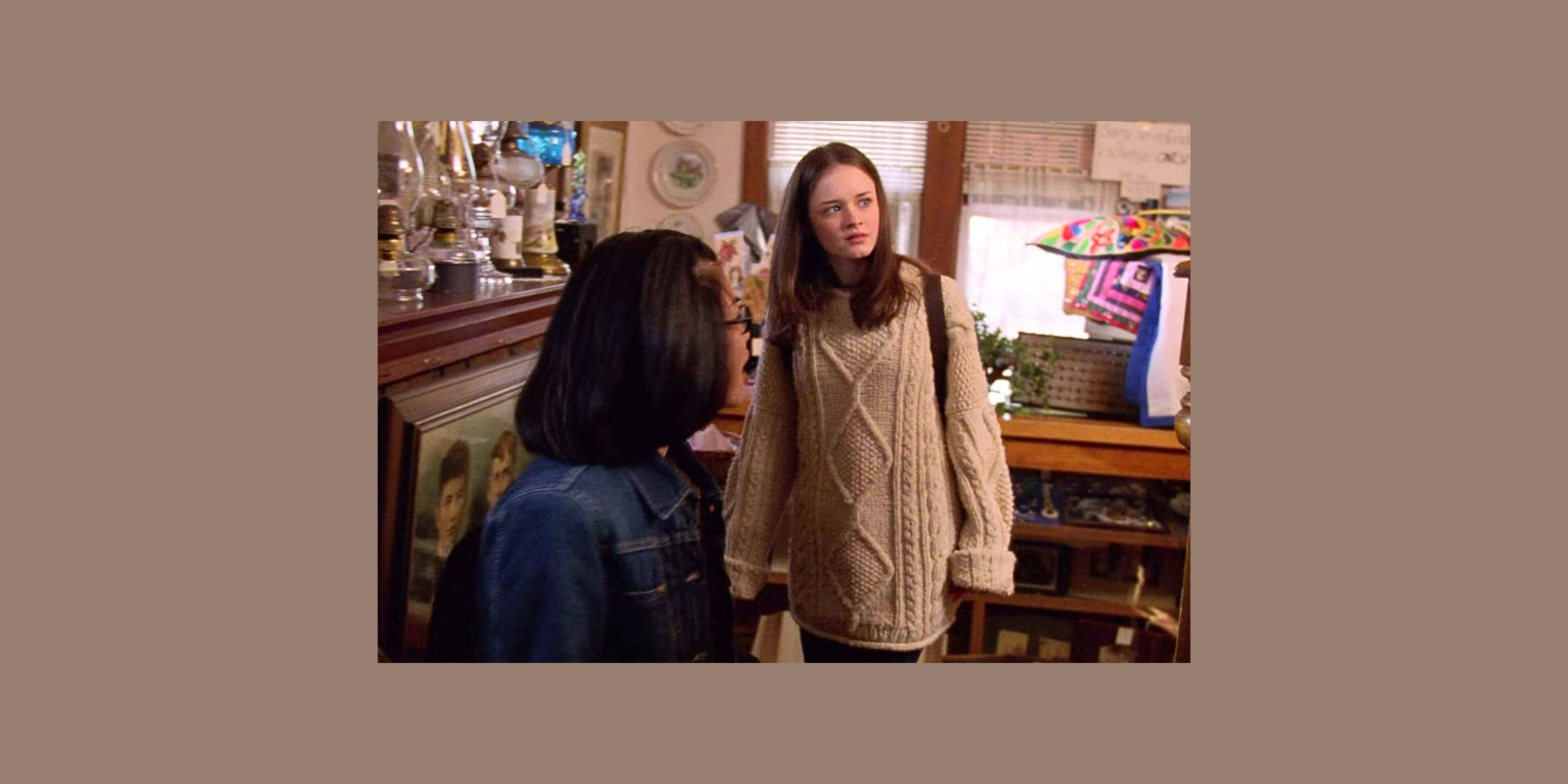 Rory Gilmore wearing an oversized sweater