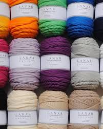 Skeins of coloured yarn