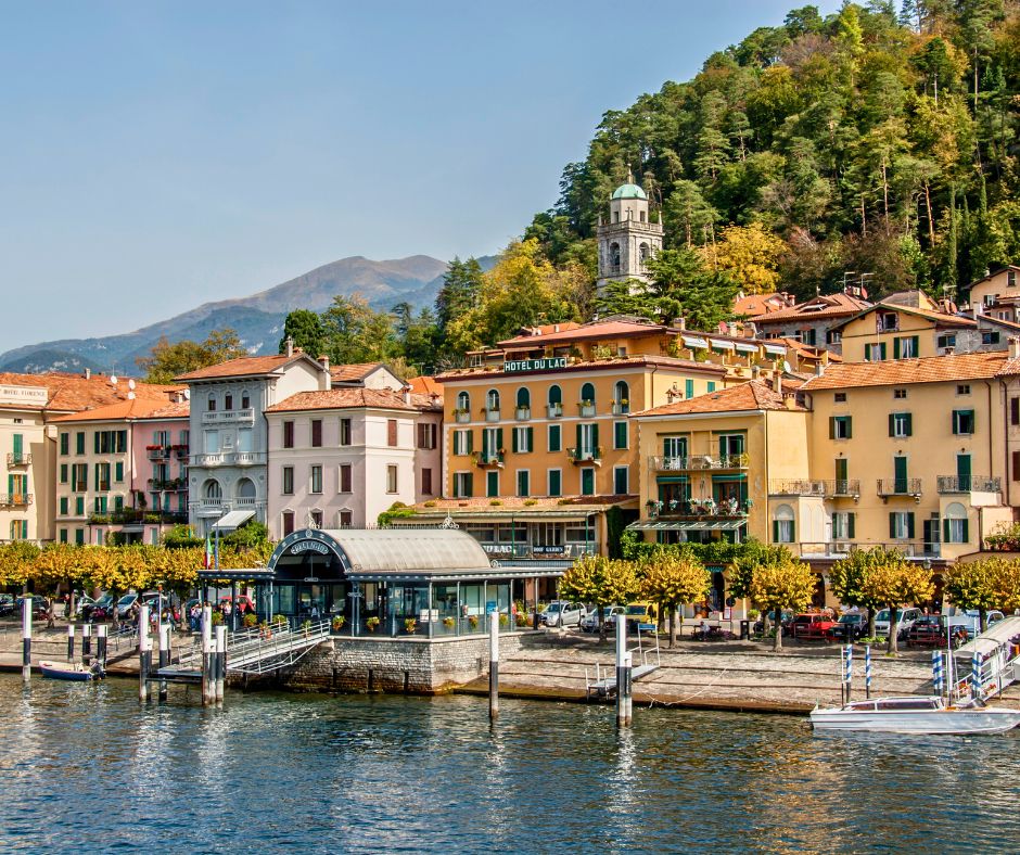 Lakeside town in Italy