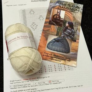 Yarn and lace pattern