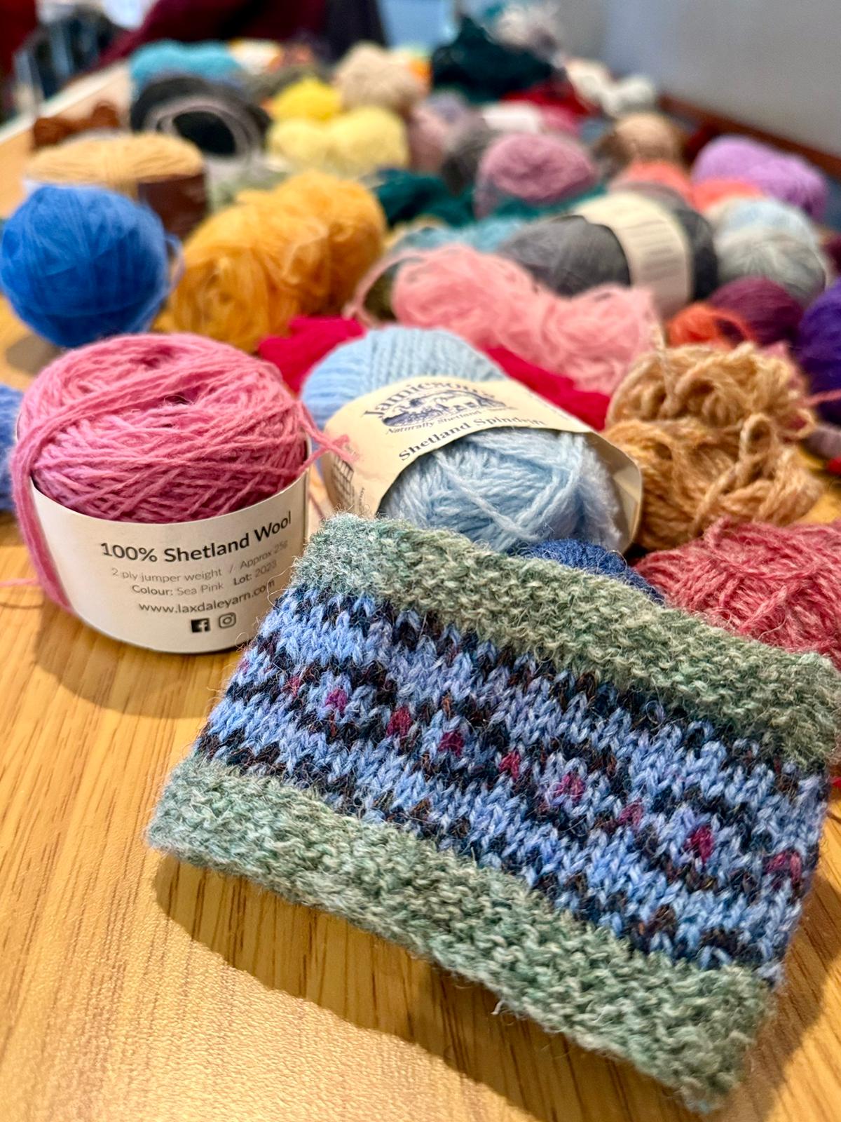 Fair Isle knitting and yarn