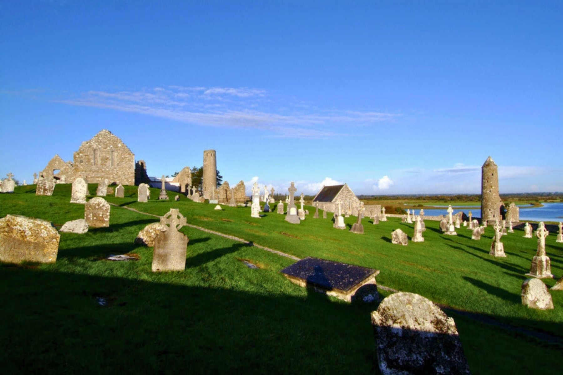 Ancient crosses and ruins