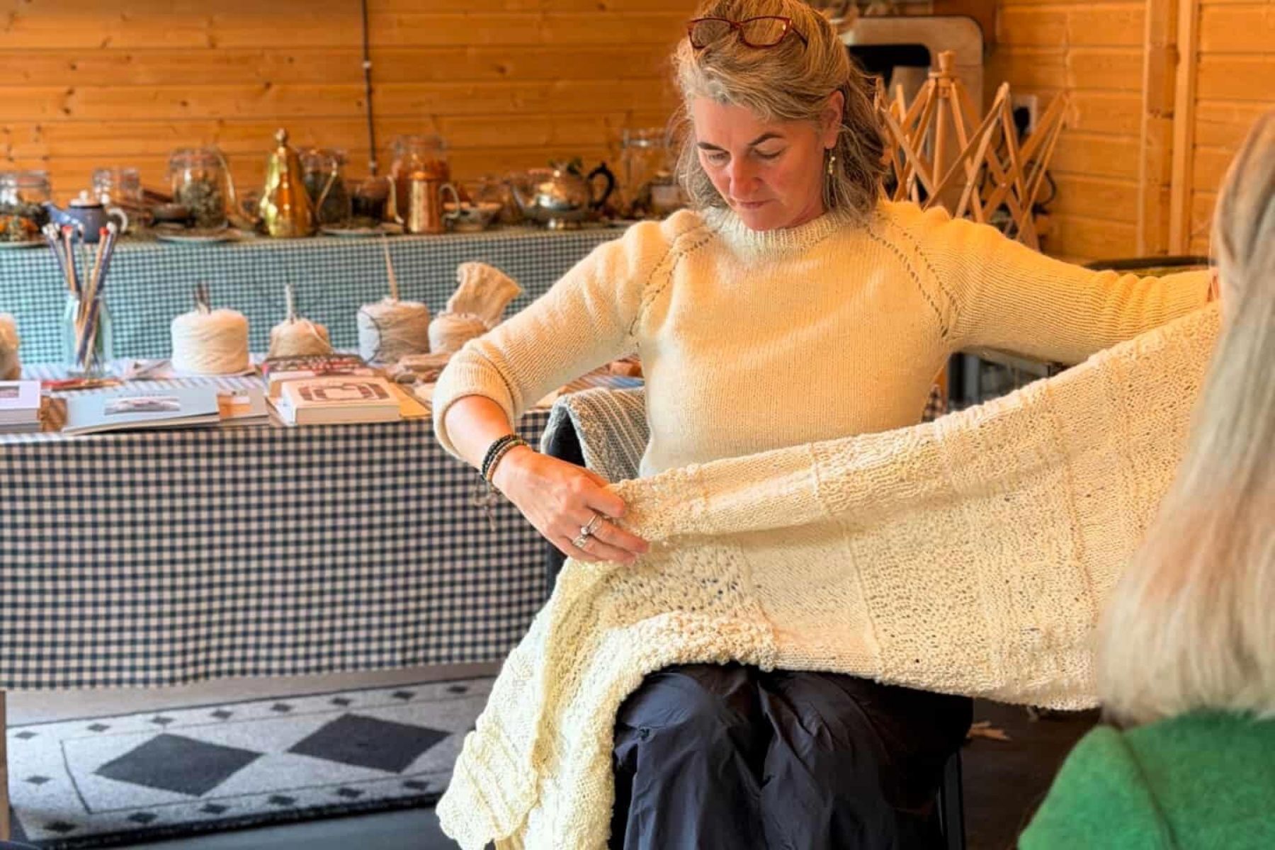 Knitting class